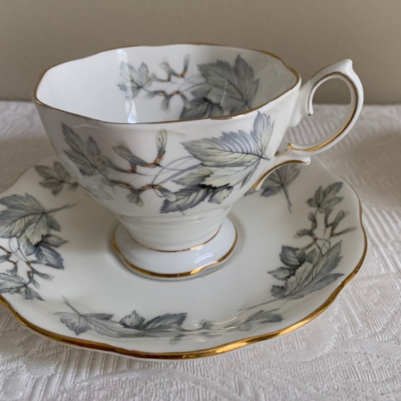 Royal Albert Silver Maple Cup & Saucer - Picture 1 of 2